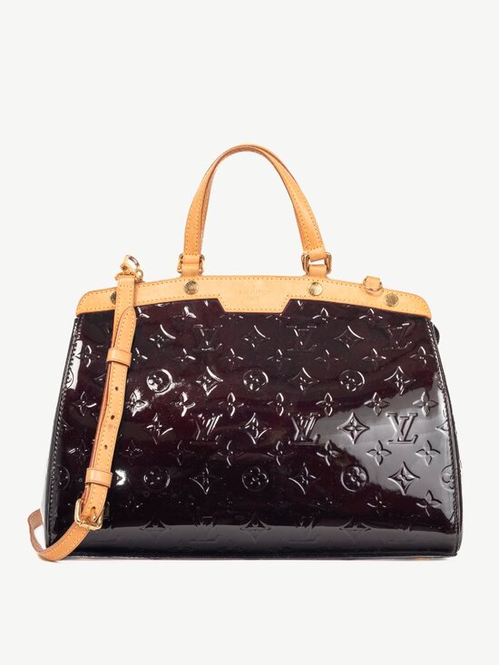 Louis Vuitton Handbags - Louis Vuitton Brea MM Amarante Monogram Vernis Leather Tote